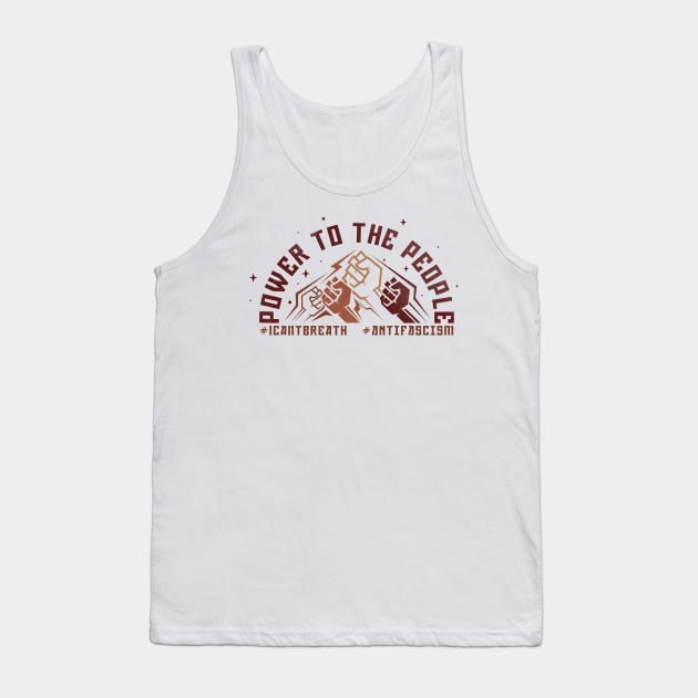 Power to the People fist face Tank Top by opippi